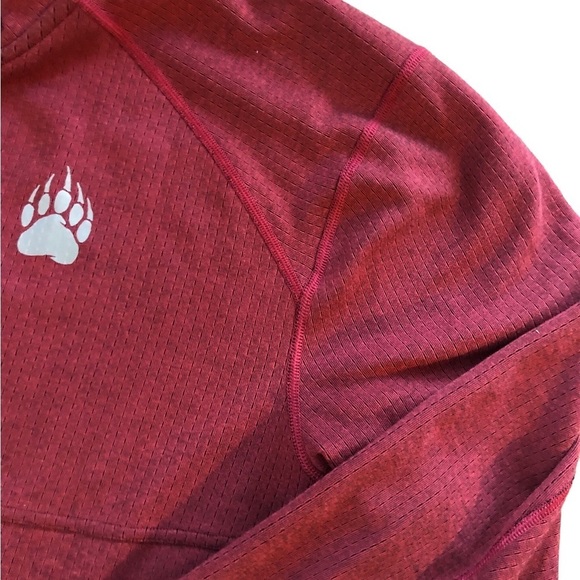 Alaskan HARDGEAR Rugged 1/4 Zip Pullover Jacket Burgundy 2XL Standard Fit Fall - Picture 3 of 5